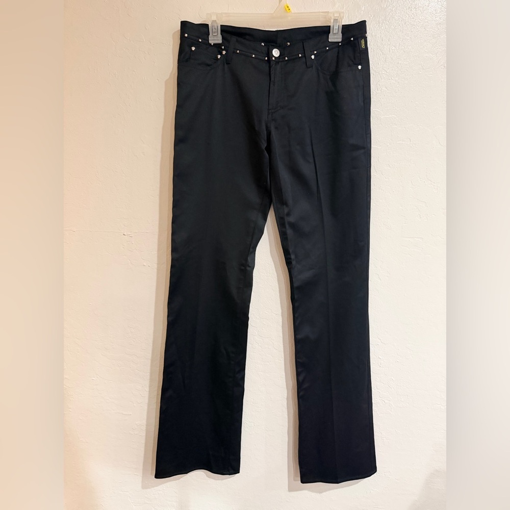 Versace Jeans Couture Black Straight with Studs Women's Jeans
